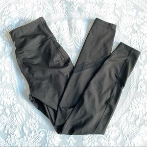 Old Navy Black & Long Net Cut-Out Workout Activewear Comfortable Leggings